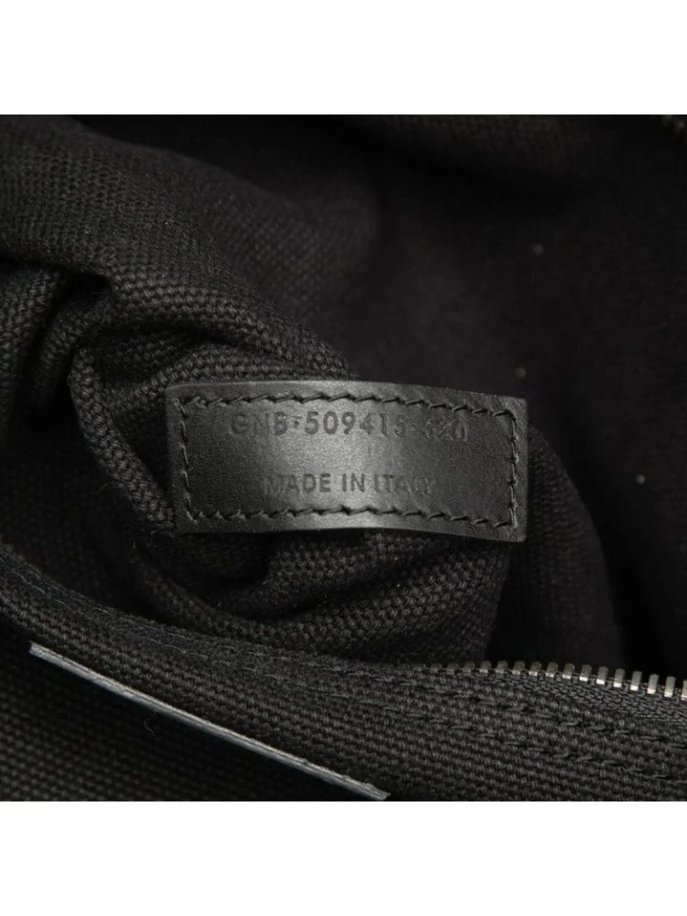 Saint Laurent Rive Gauche Tote Black Canvas Leather